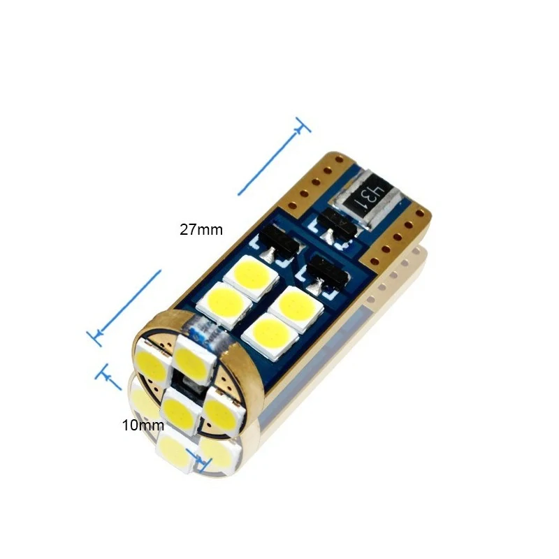 EPL176 LED žárovky W5W (12 x OSRAM LED 3030) 6000K CANBUS