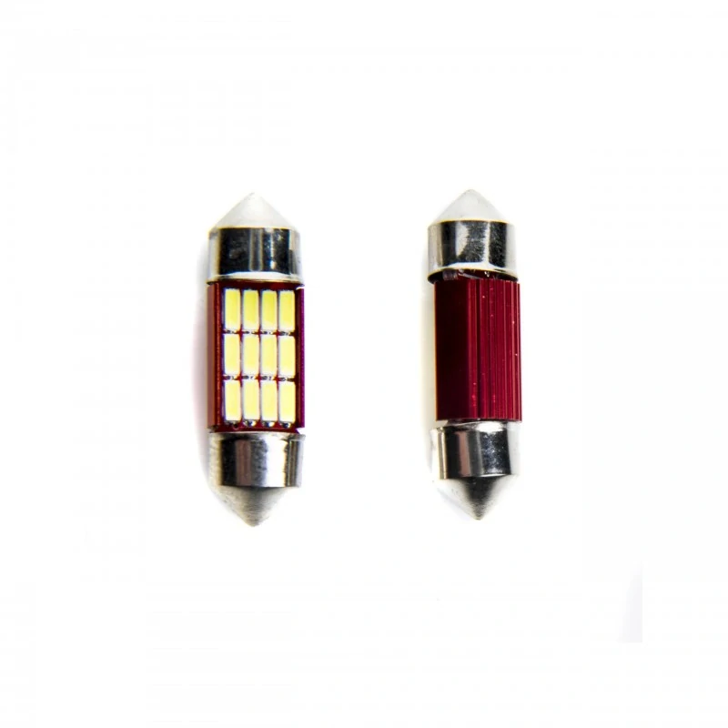 EPL204 LED žárovky C5W (12 x SMD 4014) 31mm 6000K CANBUS