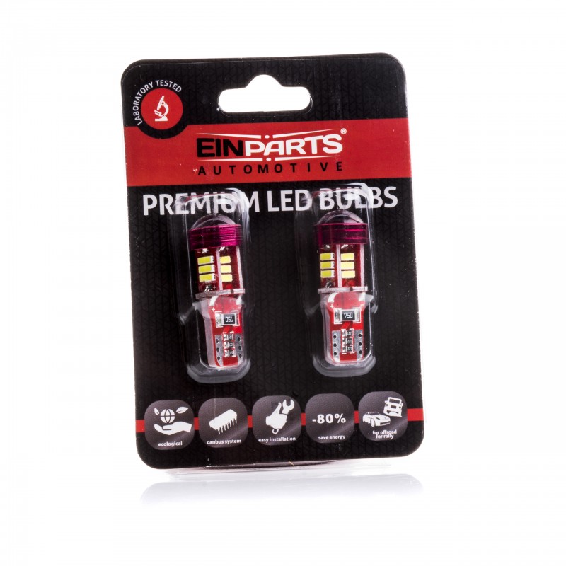 W5W LED žárovky (15 x SMD 4014) 6000K CANBUS