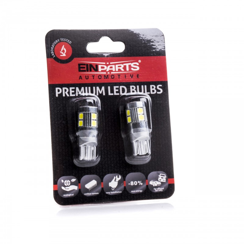 W5W LED žárovky (9 x SMD 3030) 6000K CANBUS