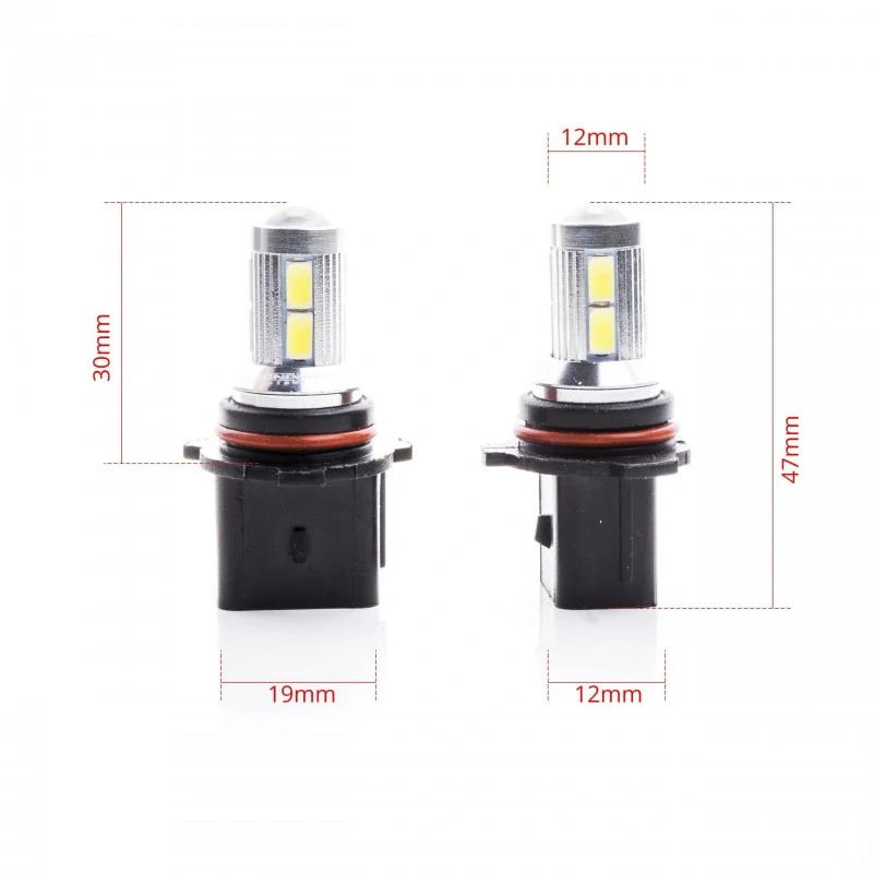 EPL227 LED žárovky P13W (8 x CREE SMD 5630) 6000K 12/24V