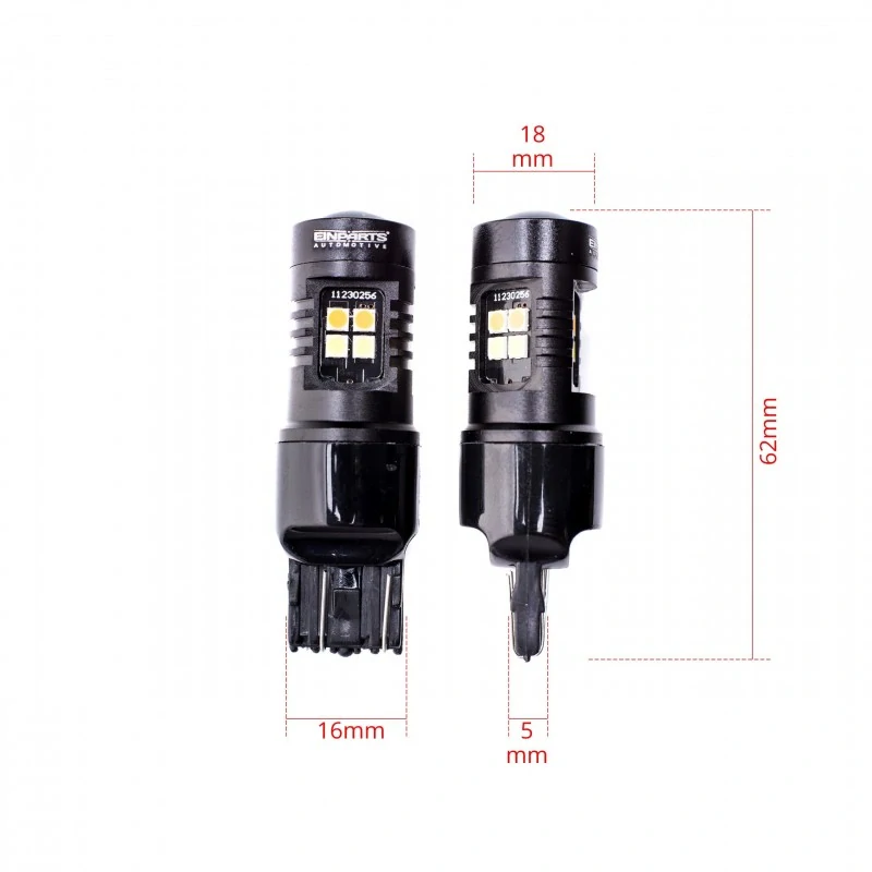 EPL263 LED žárovky W21/5W (16 x SMD 3030) 6000K/1700K dual