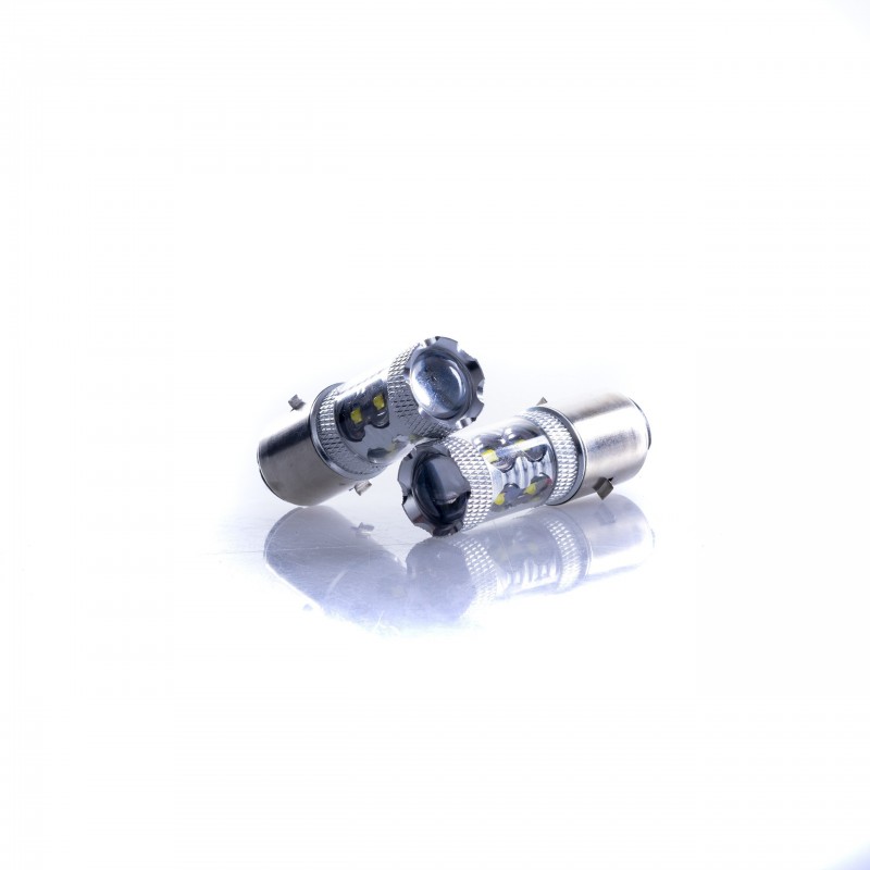 BA20D LED žárovky 50W (10 x CREE XB-D) 6000K