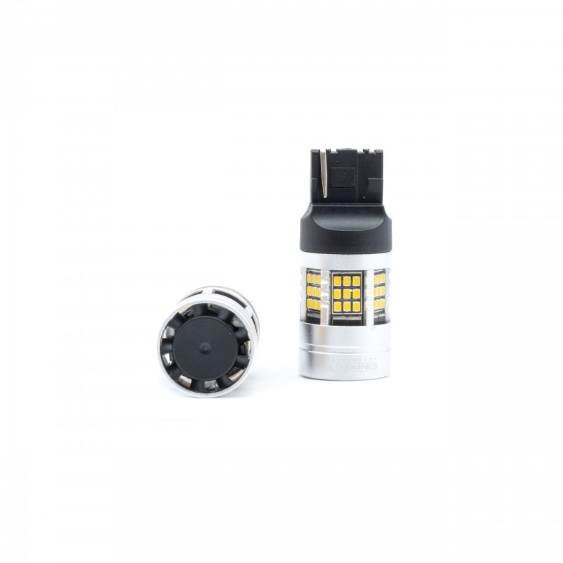W21W LED žárovky (54 x SMD 2016) jantar CANBUS