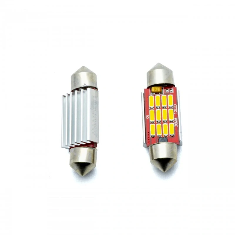 EPL306 LED žárovky C5W (12 x SMD 4014) 36mm 5000K CANBUS 12/24V
