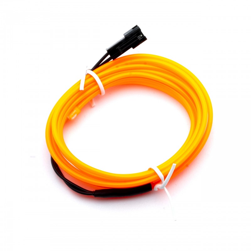 LED světlovodný pásek 1m (oranžový) 24V