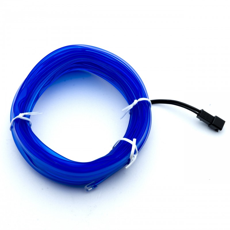 LED světlovodný pásek 5m (modrý) 24V