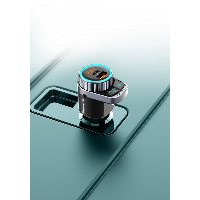 FM Vysílač Bluetooth PD QC 3.0 AUX
