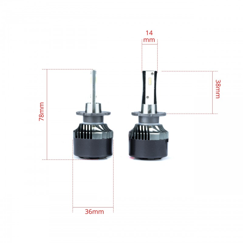 D2H LED žárovky 30W (12 x LED CSP) 6000K CANBUS