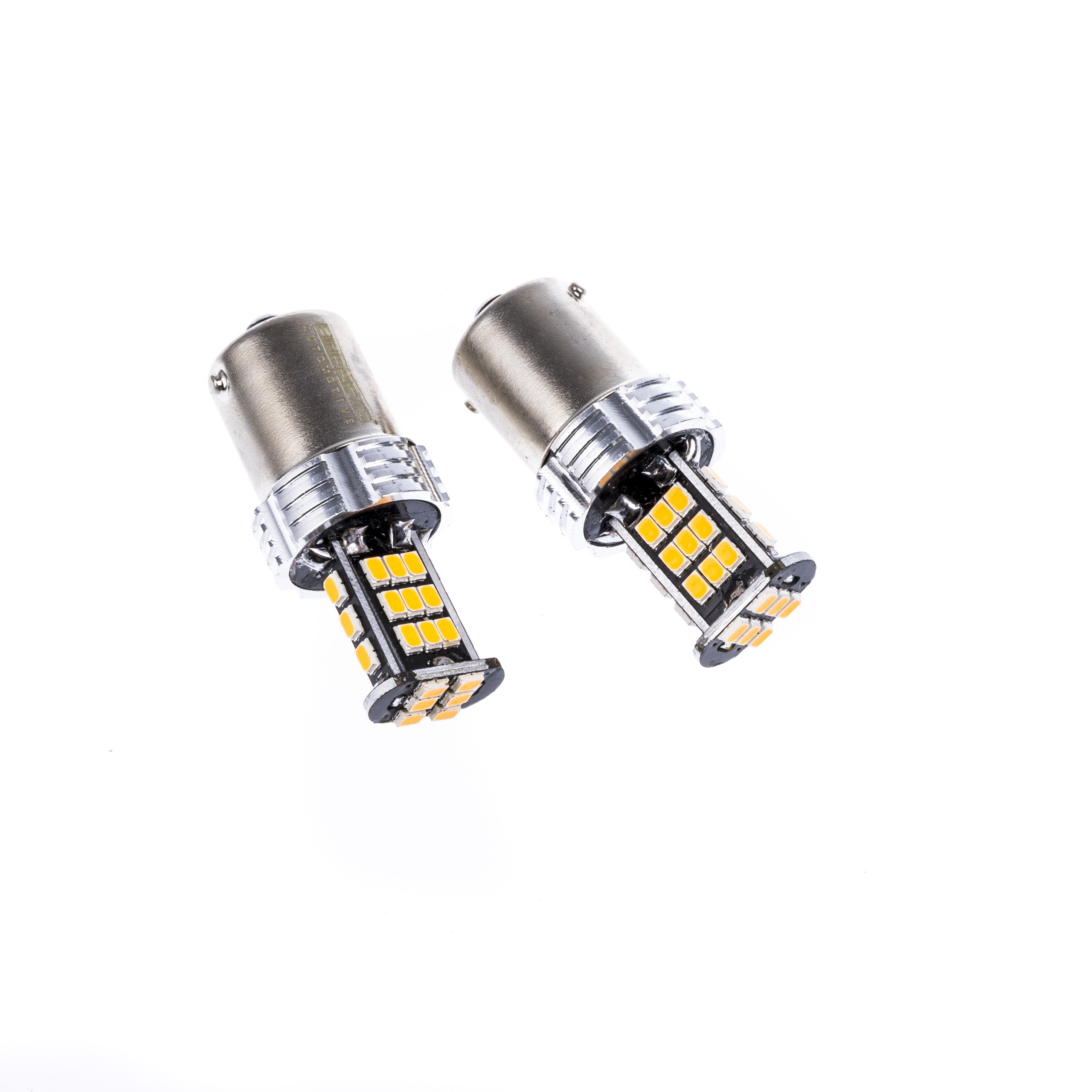 P21W LED žárovky (30 x SMD 3020) oranžová CANBUS
