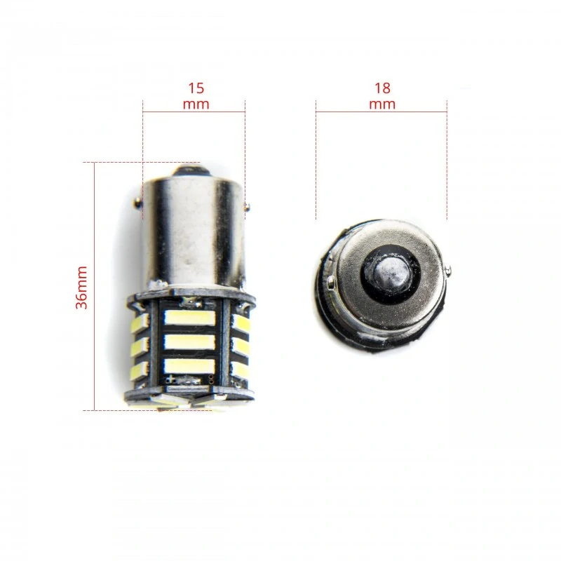 EPL218 LED žárovky P21W (21 x SMD 7020) 6000K