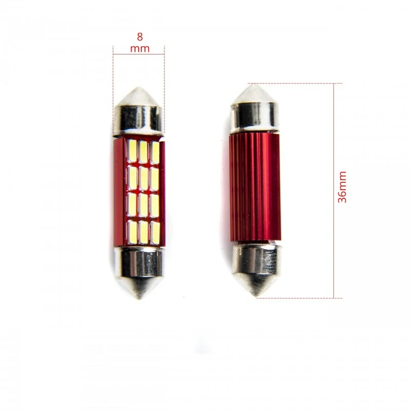 EPL205 LED žárovky C5W (12 x SMD 4014) 36mm 6000K CANBUS