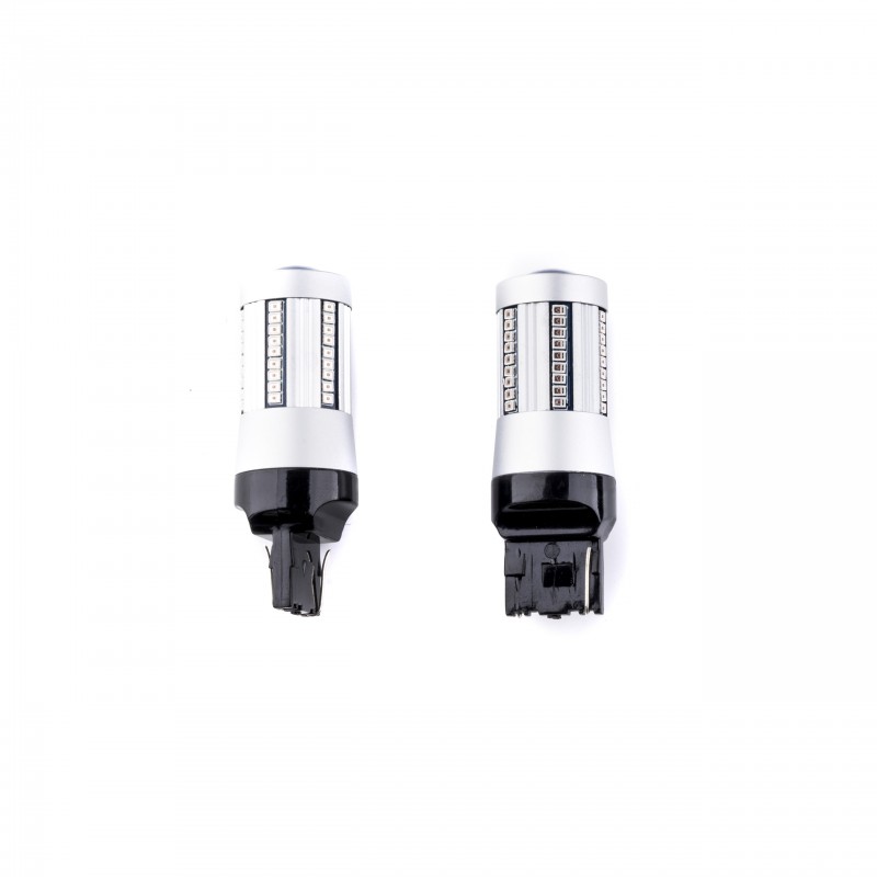 W21W LED žárovky (66 x SMD 2016) červená CANBUS