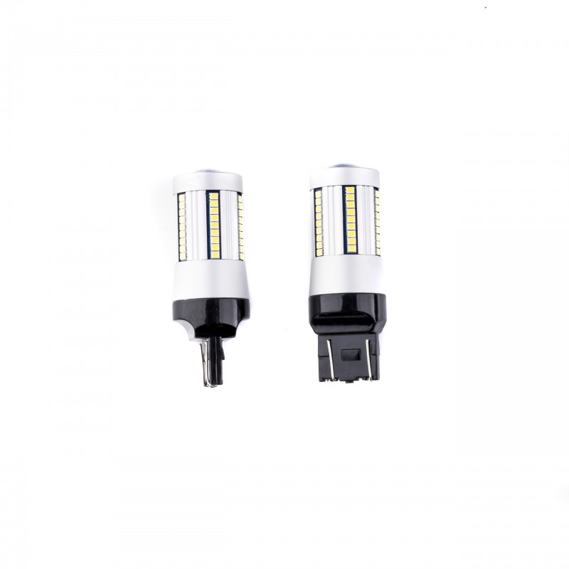 W21/5W LED žárovky (66 x SMD 2016) 6000K CANBUS (B)