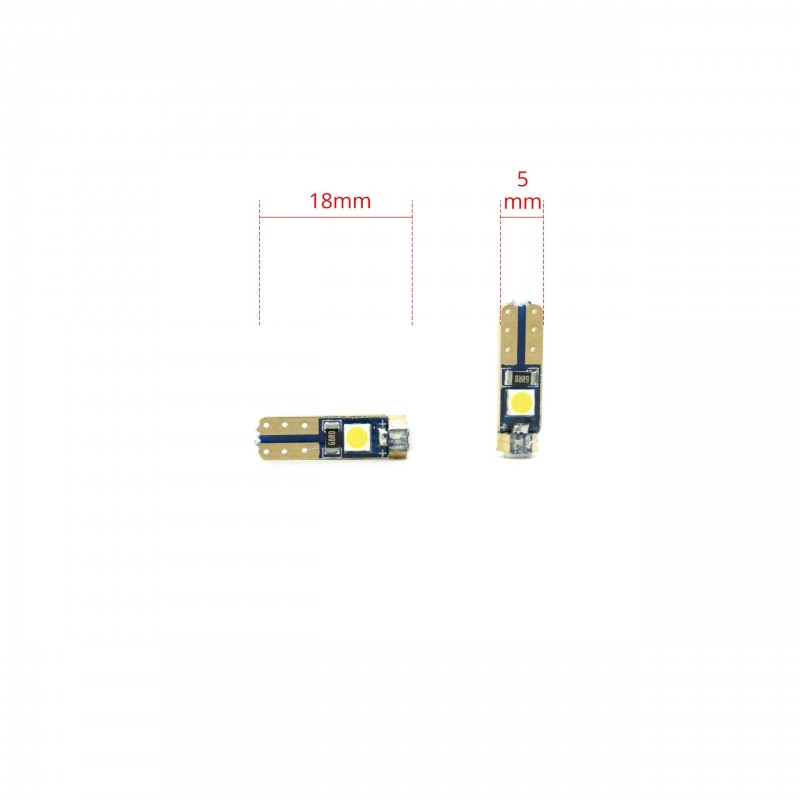 T5 LED žárovky (3 x SMD 3030) 6000K