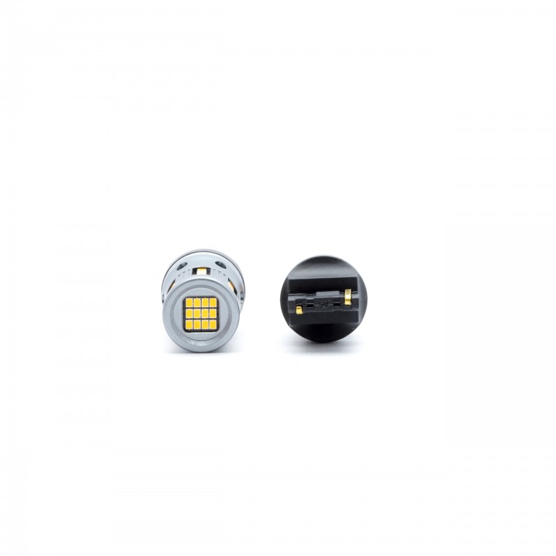 W21W LED žárovky (66 x SMD 2016) oranžová CANBUS (C)