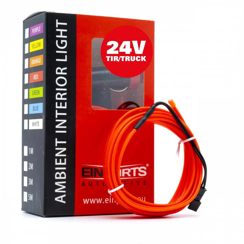 LED světlovodný pásek 2m (červený) 24V