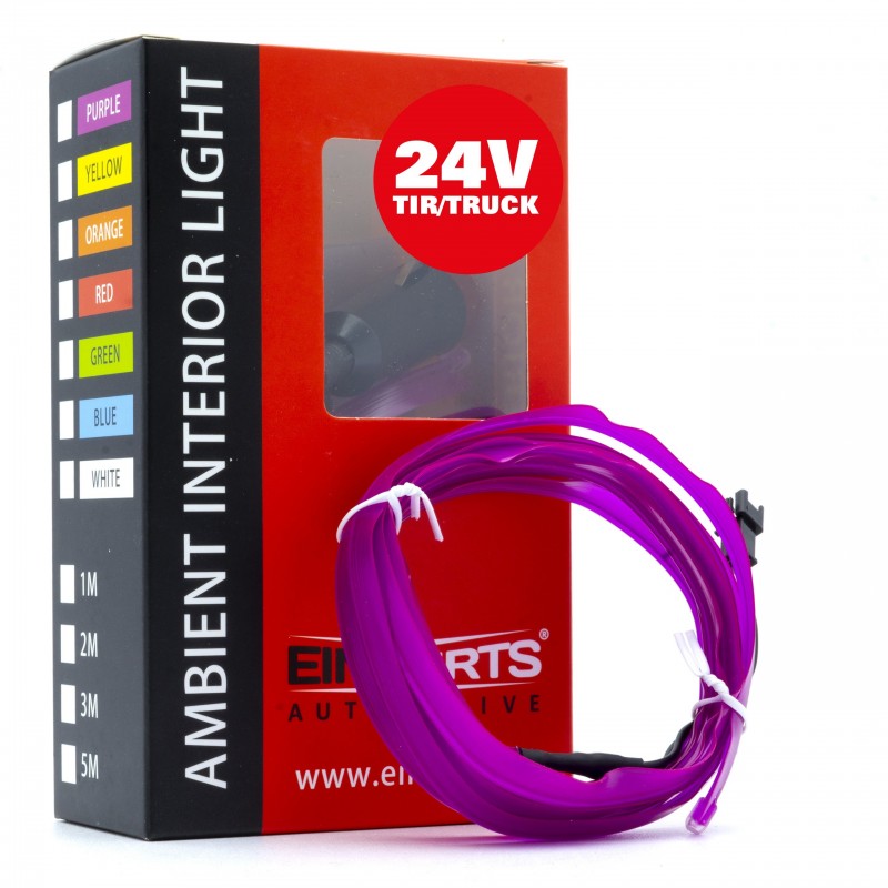 LED světlovodný pásek 2m (fialový) 24V