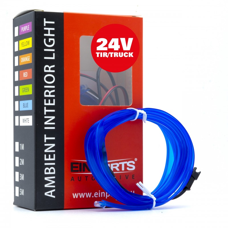 LED světlovodný pásek 2m (modrý) 24V