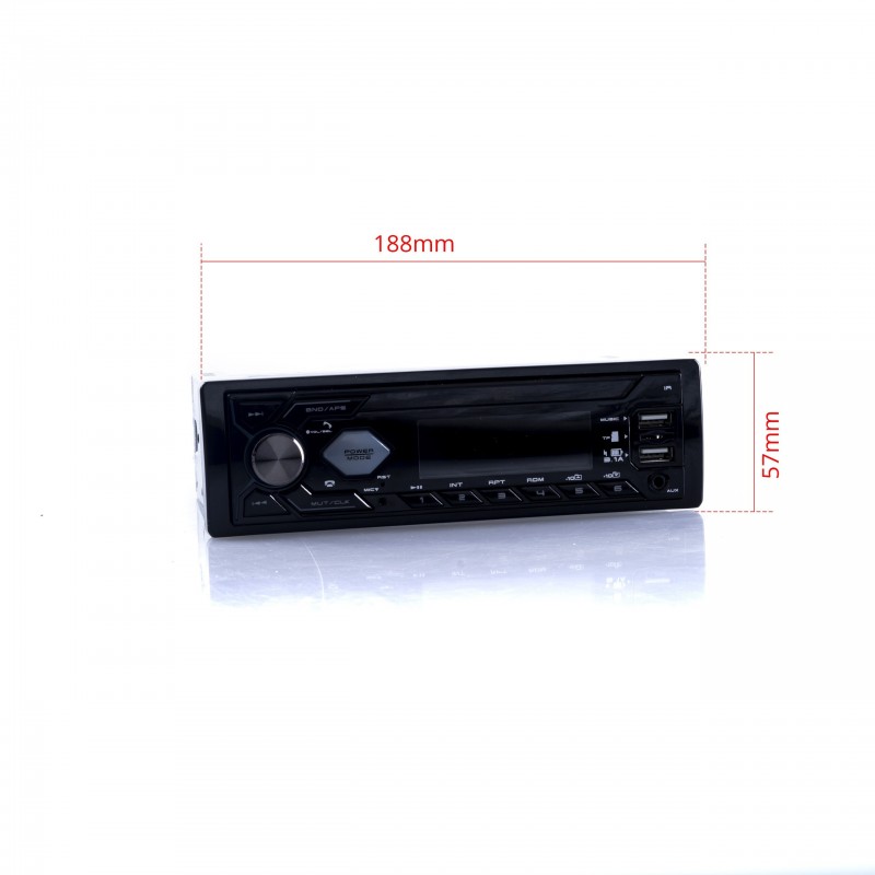 Autorádio 1-DIN (modré)