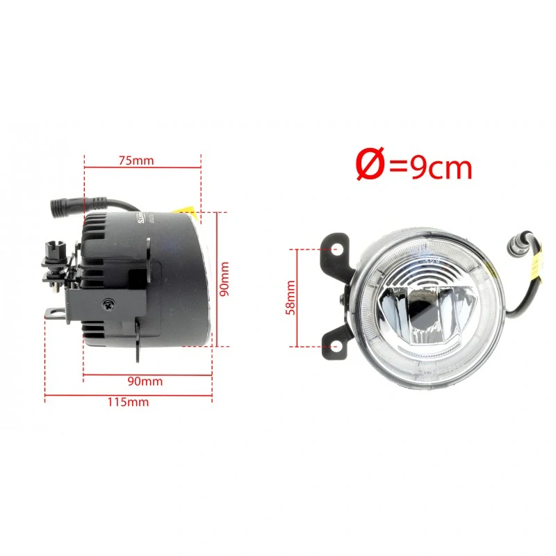 LED Světla Pro Denní Svícení s Mlhovkami VW Golf V hatchback (2003-2009)