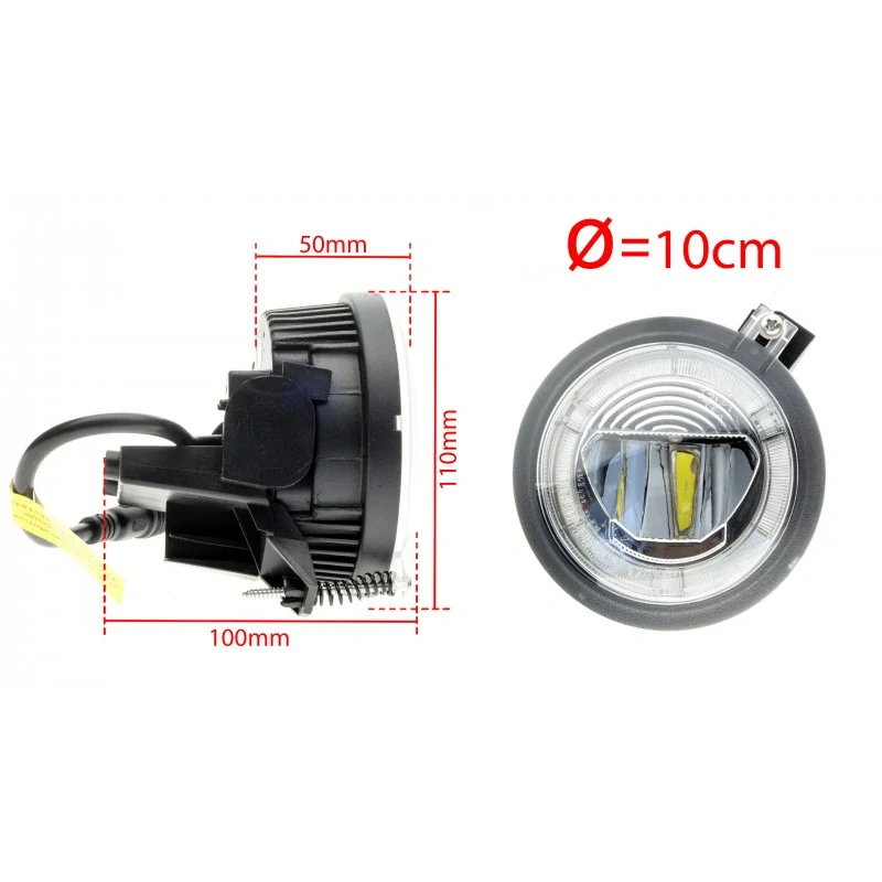 LED Světla Pro Denní Svícení s Mlhovkami DODGE Durango FL (2001-2003)