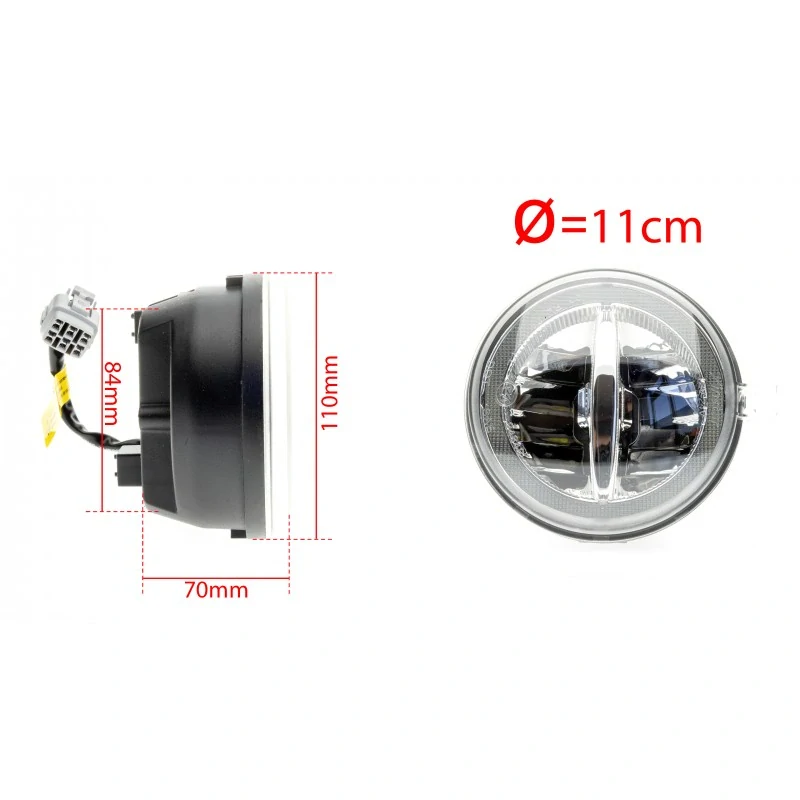 LED Světla Pro Denní Svícení s Mlhovkami JEEP Cherokee III KJ FL (2005-2007)