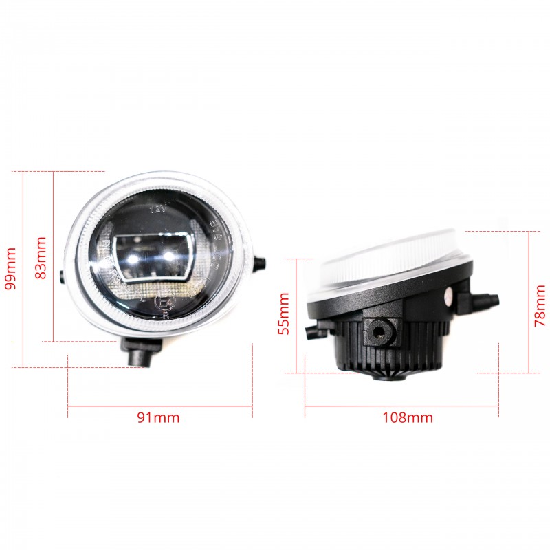 LED Světla Pro Denní Svícení s Mlhovkami MAZDA 6 II (2007-2012)