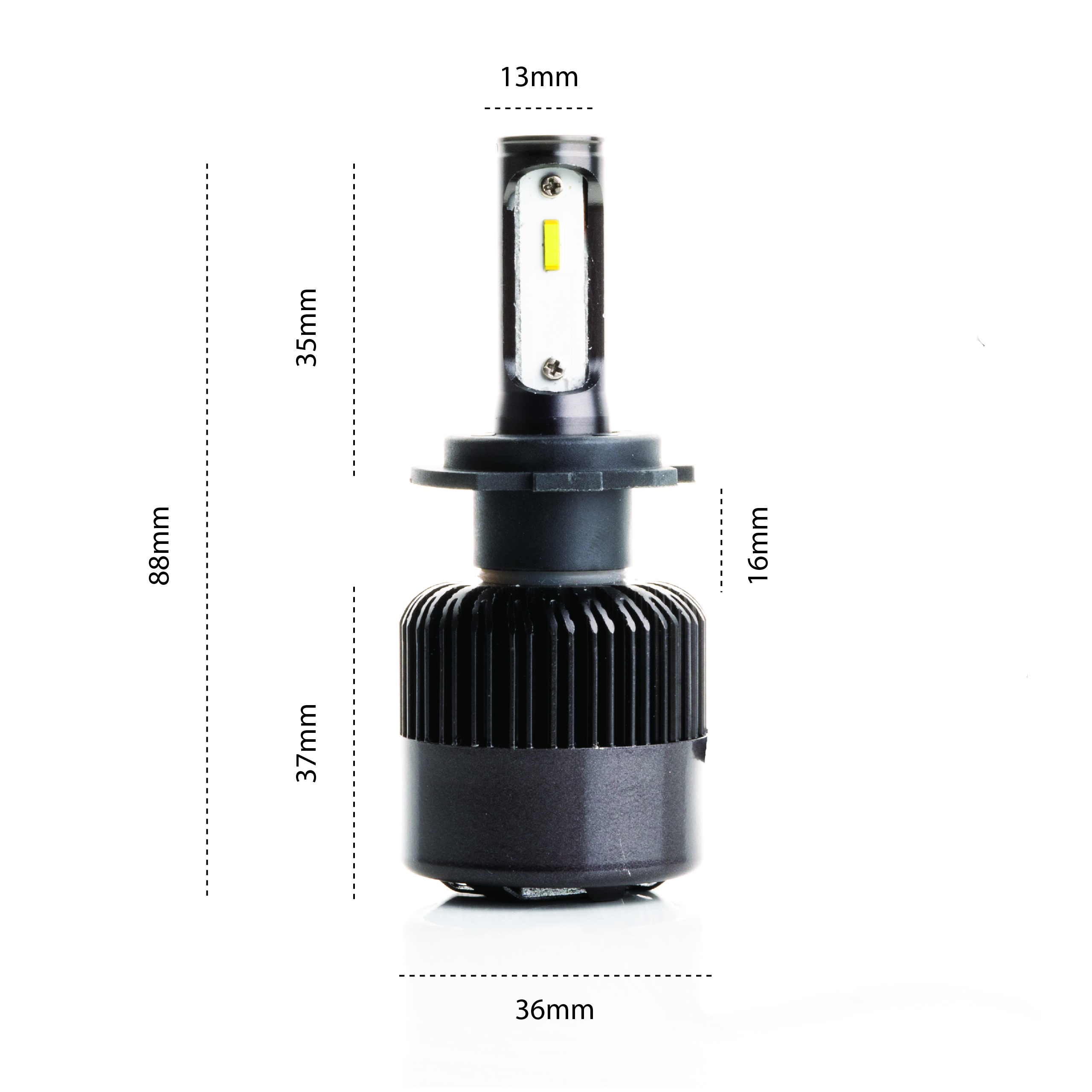 H7 LED žárovky 34W (2 x LED FLIP CHIP) 6000K CANBUS