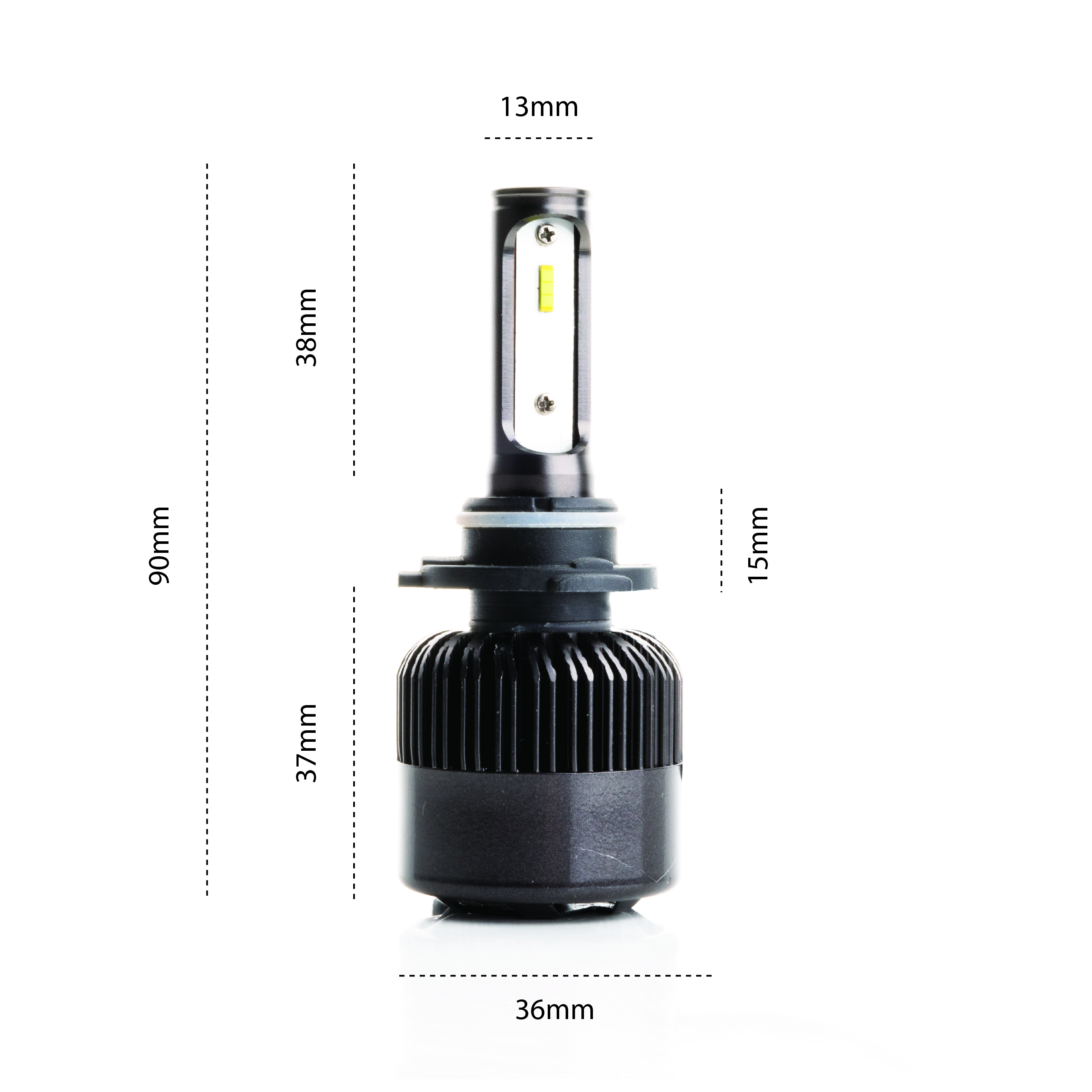 HB3 LED žárovky 34W (2 x LED FLIP CHIP) 6000K CANBUS