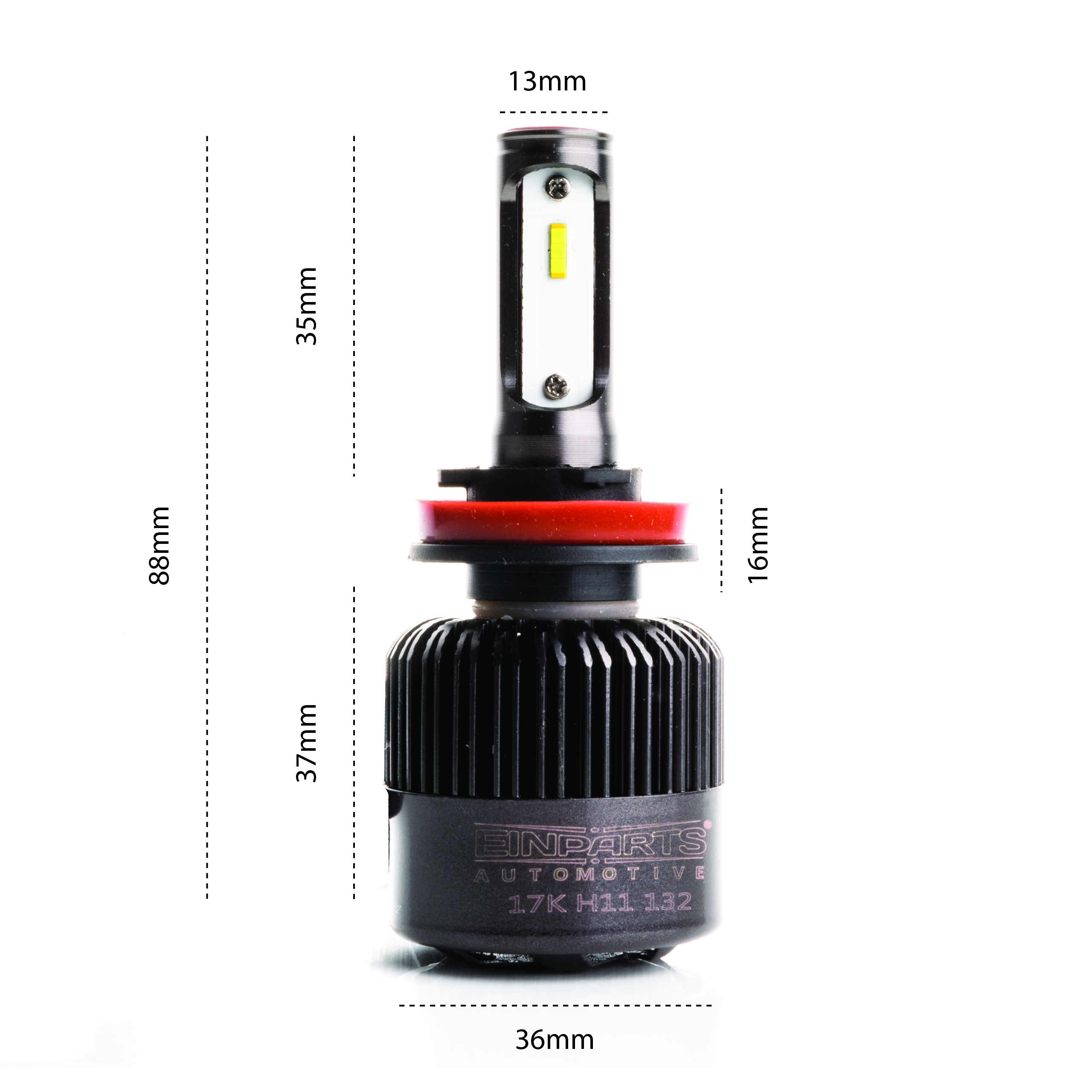 H11 LED žárovky 34W (2 x LED FLIP CHIP) 6000K CANBUS