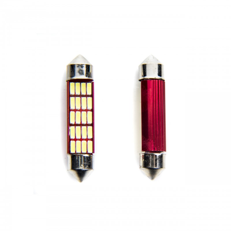 C10W LED žárovky (20 x SMD 4014) 42mm 6000K CANBUS