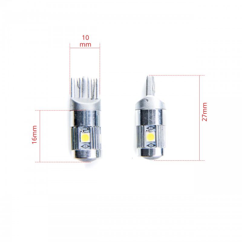 W5W LED žárovky (5 x SMD 3030) 6000K CANBUS