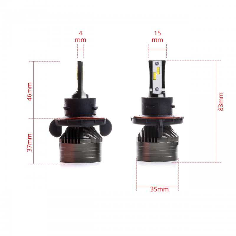H13 LED žárovky 30W (12 x LED CSP) 6000K CANBUS