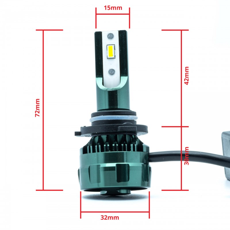 HB3 LED žárovky (2 x LED FLIP CHIP) 6000K CANBUS 12/24V