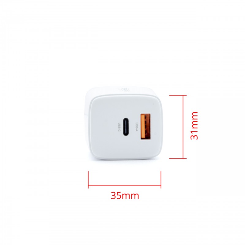 Nástěnná Nabíječka (PD + quick charge 3.0)