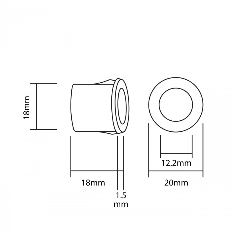 Senzor k Parkovacímu Systému 20mm (Stříbrný)