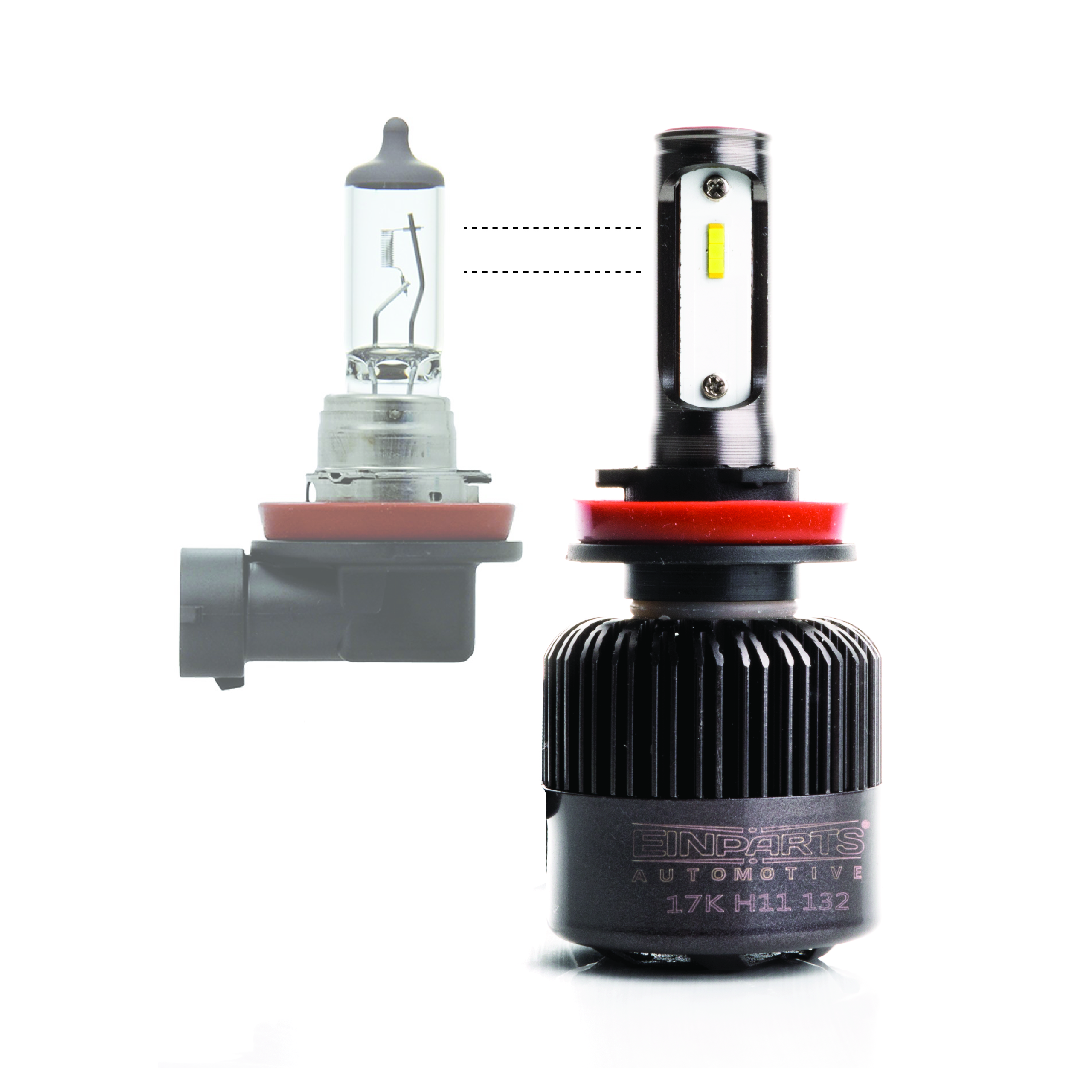 H11 LED žárovky 34W (2 x LED FLIP CHIP) 6000K CANBUS