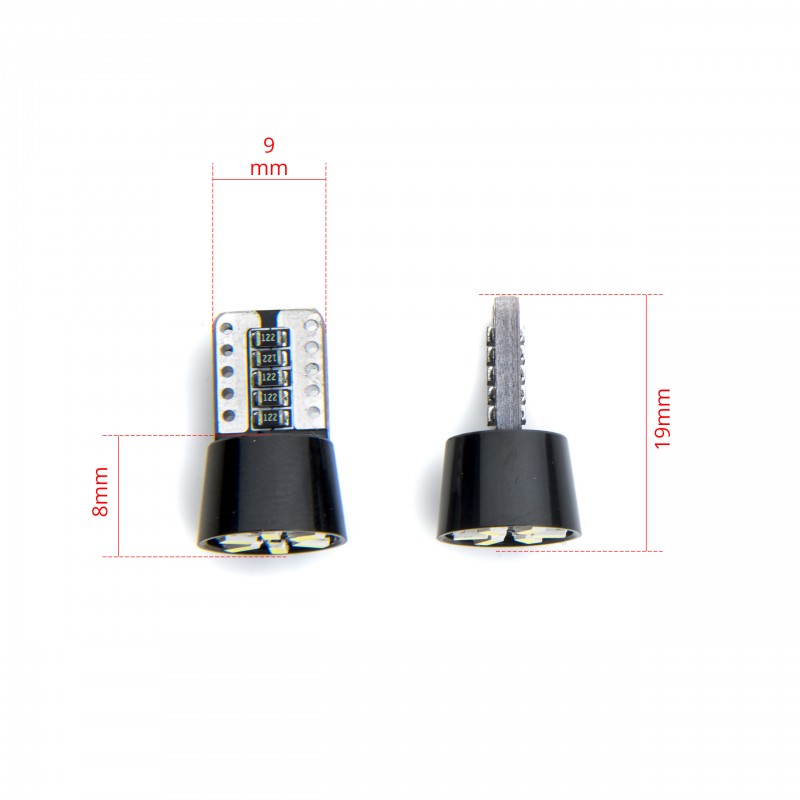 W5W LED žárovky (6 x SMD 3014) 6000K CANBUS