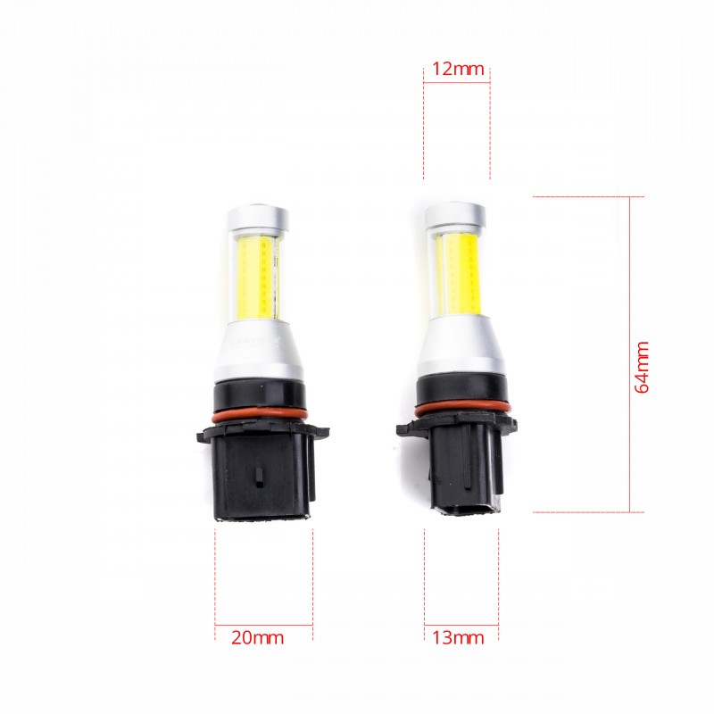 P13W LED žárovky 35W (1 x COB) 6000K 12/24V
