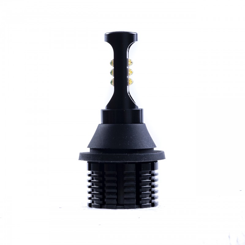 PY21W LED žárovky 30W (12 x CREE) 6000K/oranžová CANBUS DRL+ Blinkr