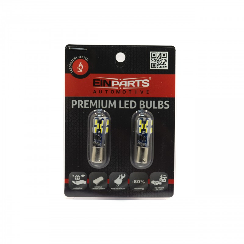 BA9S LED žárovky (24 x SMD 4014) 6000K CANBUS