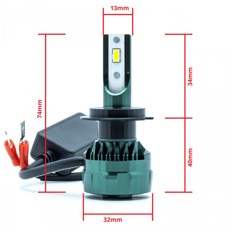 H7 LED žárovky (2 x LED FLIP CHIP) 6000K CANBUS 12/24V