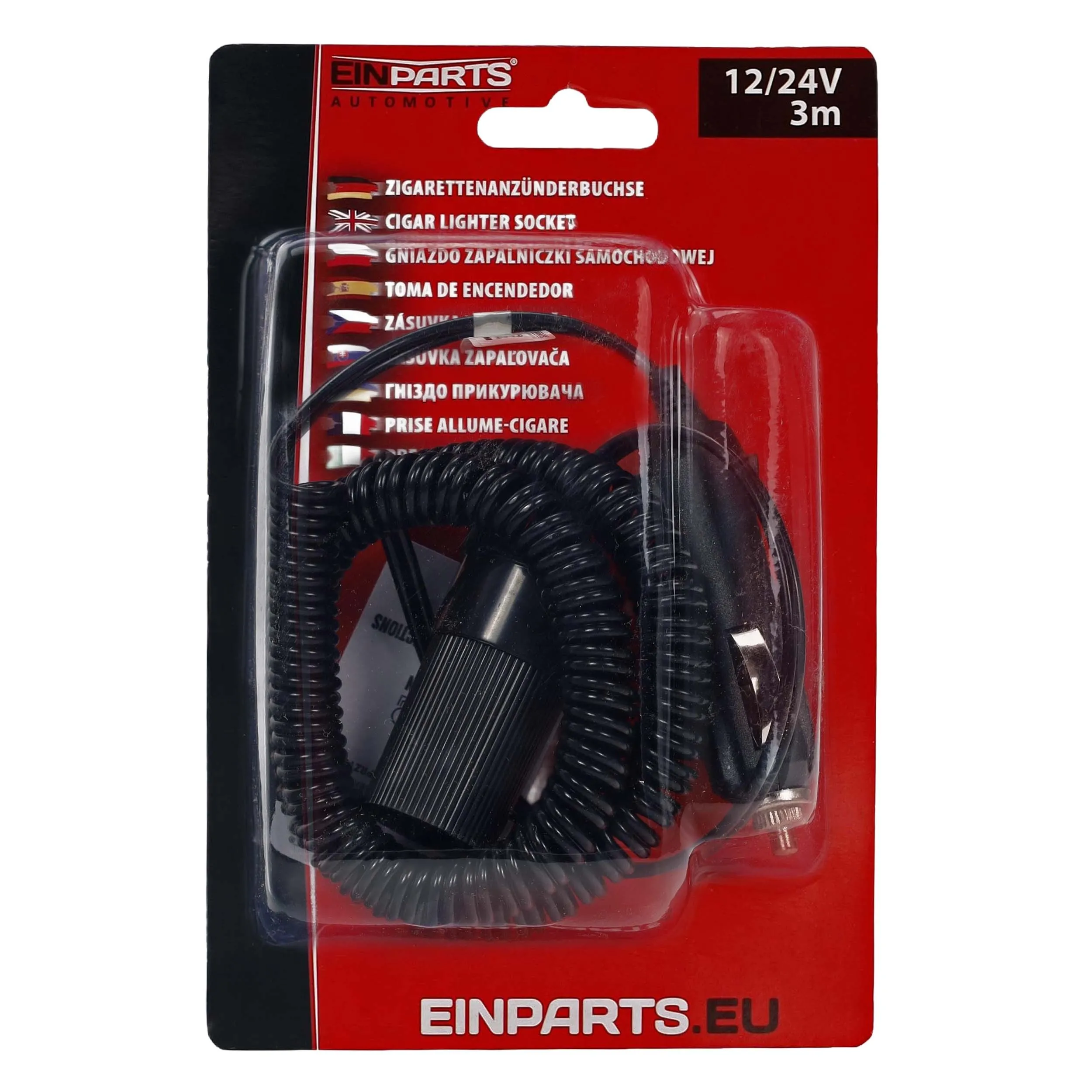 EPACC225 Prodlužovač zásuvky zapalovače 12/24V 10A (3m)