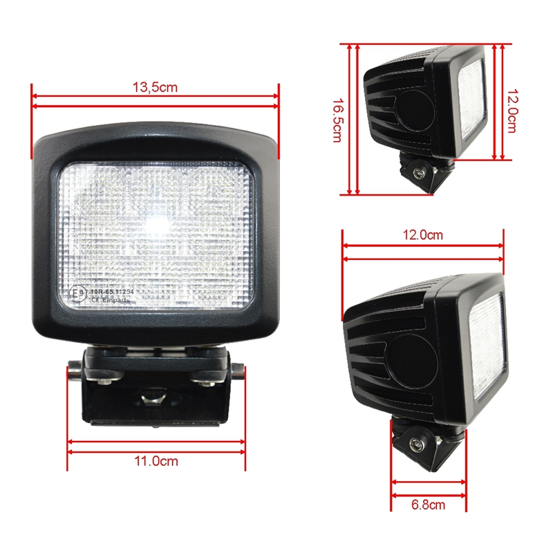 LED Pracovní světlo 90W (9 x 10W CREE) 30°