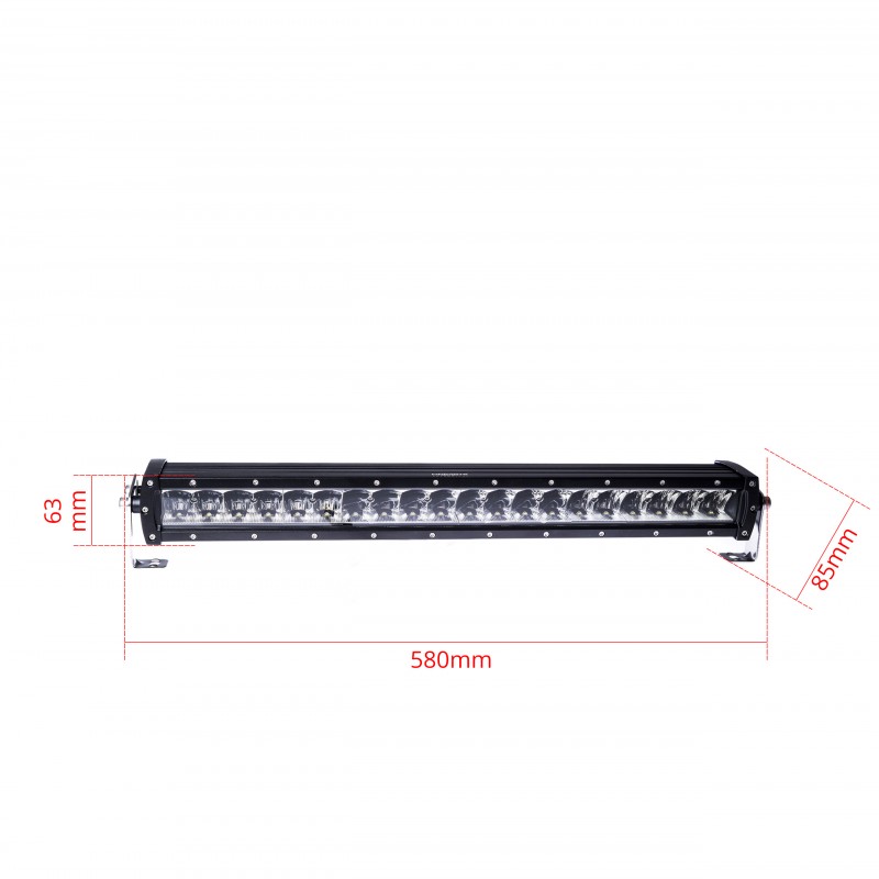 LED Dálkové světlo 200W (20 x 10W CREE) 30/60° (homologace R112)