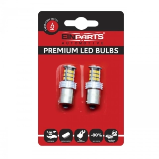 EPL151 LED žárovky PY21W (30 x SMD 3020) oranžová CANBUS