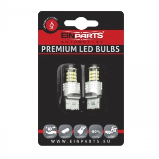 EPL153 LED žárovky W21/5W (30 x SMD 3020) 6000K CANBUS 12/24V